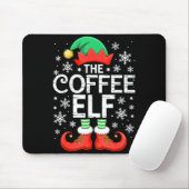 The Coffee Elf Shirt Men Women Family Matching Chr マウスパッド (マウス)