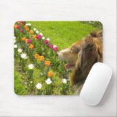 The Collie N More Tulipマウスパッド マウスパッド (マウス)