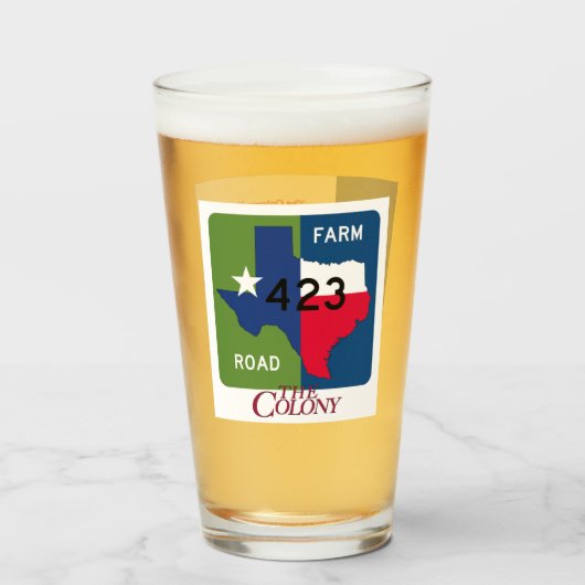 The Colony, テキサス州, & FM 423 Rd, Pint Glass タンブラーグラス (ドリンク正面)