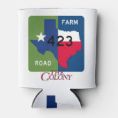 The Colony, TX, FM 423 & テキサス州・ロングホーンクーラーボックス 缶クーラー (正面)