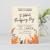 THE COLORFUL AUTUMN SEASON AND THANKSGIVING 招待状 (スタンド正面)
