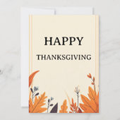 THE COLORFUL AUTUMN SEASON AND THANKSGIVING 招待状 (裏面)