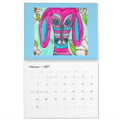 The Colorful Dog Calendar カレンダー (2月 2027)