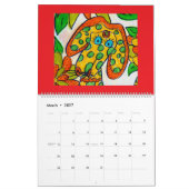 The Colorful Dog Calendar カレンダー (3月 2027)