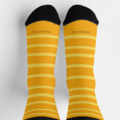 The colorful Sock, Orange, Yellow Stripes ソックス (上部)
