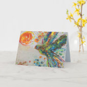 The Colors of Peace II誕生日カード カード (黄色い花)