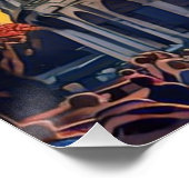 The Colosseum'絵を描s at Sunset Rome Italy Poster ポスター (コーナー)