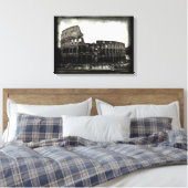 The Colosseum in Black and White キャンバスプリント (インサイチュ (寝室))