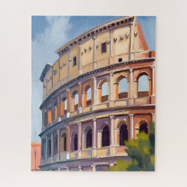 The Colosseum Rome Watercolor Travel  ジグソーパズル