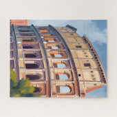 The Colosseum Rome Watercolor Travel ジグソーパズル (横)