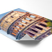 The Colosseum Rome Watercolor Travel  ポスター (角)