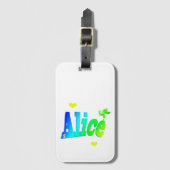 The Colours For Alice, ラゲッジタグ (正面縦)