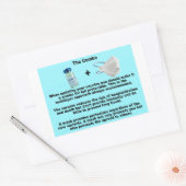 The combo- Vax & mask紙 長方形シール (封筒)