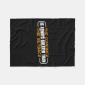 The Comeback Is Always Greater Than The Setback -- フリースブランケット (正面(横))