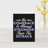 The Comeback Is Always Stronger Than The Setback カード (黄色い花)