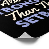 The Comeback Is Always Stronger Than The Setback ポスター (角)