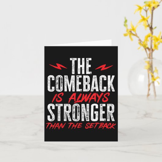 The Comeback Is Always Stronger Than The Setback M カード (黄色い花)