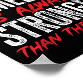 The Comeback Is Always Stronger Than The Setback M ポスター (角)