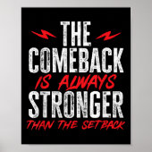 The Comeback Is Always Stronger Than The Setback M ポスター (正面)