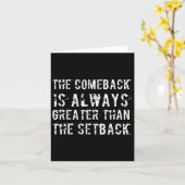 The Comeback Is Greater Than The Setback  カード (黄色い花)