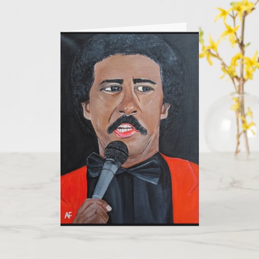 The Comedian Painting by Alfred Fox カード (黄色い花)