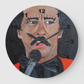 The Comedian Painting by Alfred Fox ラージ壁時計 (正面)