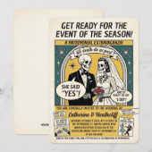The Comicon Wedding Gazette Invitation 招待状 (正面/裏面)