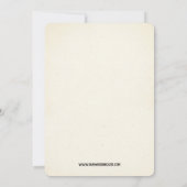 The Comicon Wedding Gazette Invitation 招待状 (裏面)