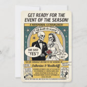 The Comicon Wedding Gazette Invitation 招待状 (正面)