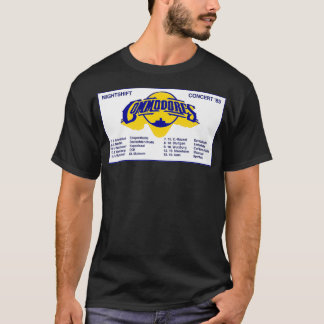 The Commodores  1985 Nightshift Euro Tour Vintage  Tシャツ