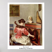 The Concert By Borch D. J. Gerard Ter ポスター (正面)