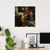 The Concert by Johannes Vermeer ポスター (ホームオフィス)