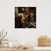 The Concert by Johannes Vermeer ポスター (キッチン)