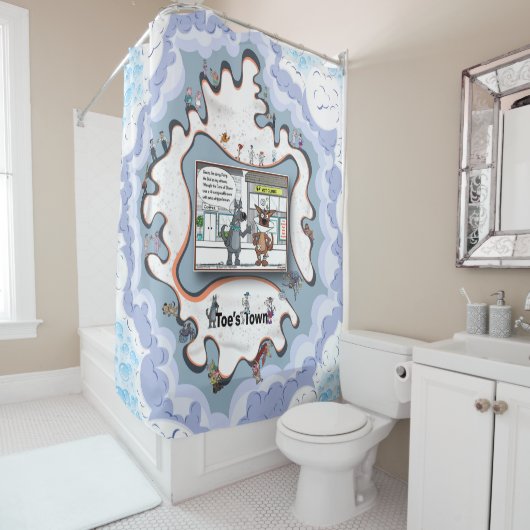 The Cone of Shame | Apology シャワーカーテン (インサイチュ)