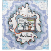 The Cone of Shame | Apology シャワーカーテン (正面)