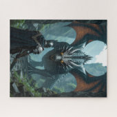 The Confrontation knight vs dragon ジグソーパズル (横)