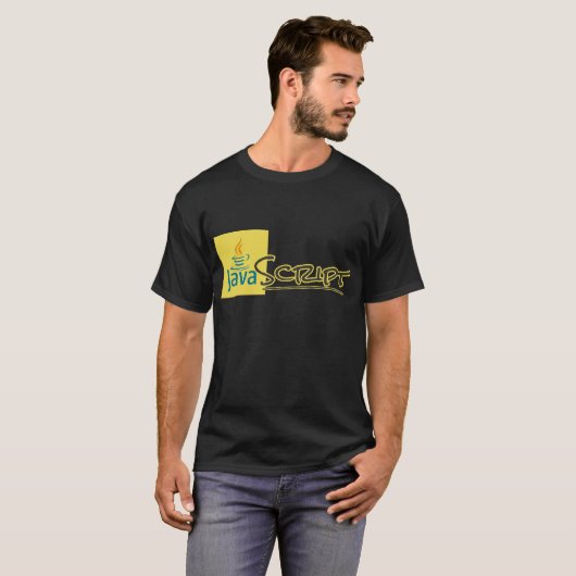 The Confusing JavaScript T-Shirt - Yellow Tシャツ (正面フル)