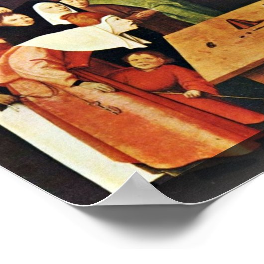 The Conjurer. By Hieronymus Bosch ポスター (角)