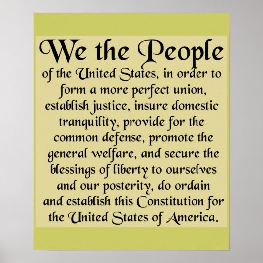 The Constitution of the United States of America ポスター (正面)
