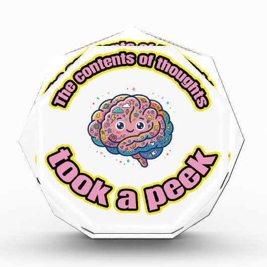 The contents of thoughts took a peek フォトブロック (正面)