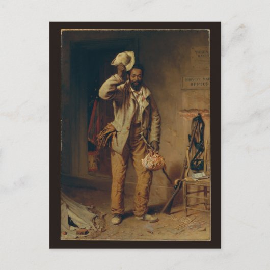 The Contraband, Wood – 南北戦争アフリカ系アメリカ人 ポストカード (正面)
