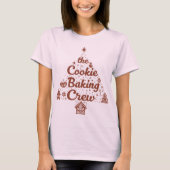 The Cookie Baking Crew Christmas Tree Design Tシャツ (正面)