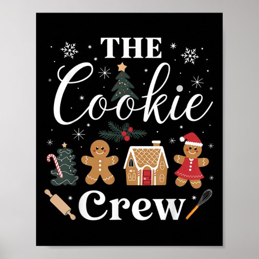 The Cookie Crew Christmas Baking Cookie Lover Kids ポスター (正面)