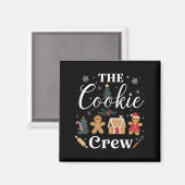 The Cookie Crew Christmas Baking Cookie Lover Kids マグネット (正面/裏面)
