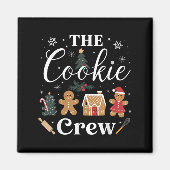 The Cookie Crew Christmas Baking Cookie Lover Kids マグネット (正面)