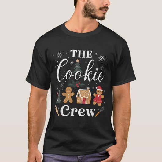 The Cookie Crew Christmas Baking Cookie Lover Kids Tシャツ (正面)