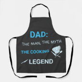 The Cooking Legend – BBQ & Chef Dad エプロン (正面)