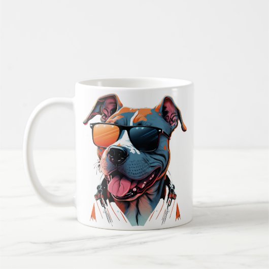 The coolest dog in the world コーヒーマグカップ (左)
