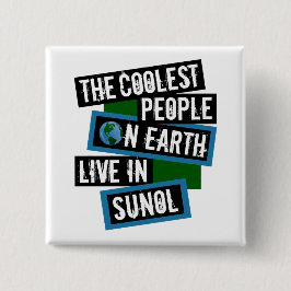 The Coolest People on Earth Live in Sunol 缶バッジ