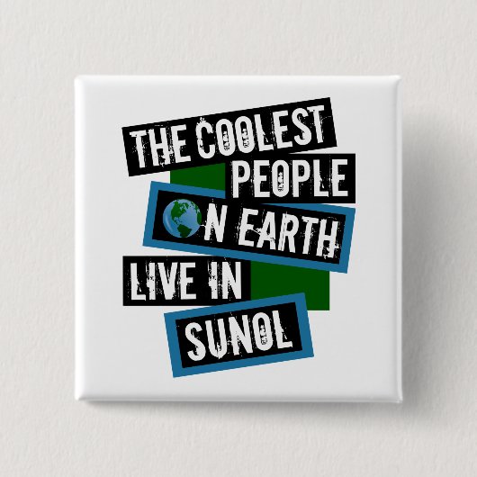 The Coolest People on Earth Live in Sunol 缶バッジ (正面)